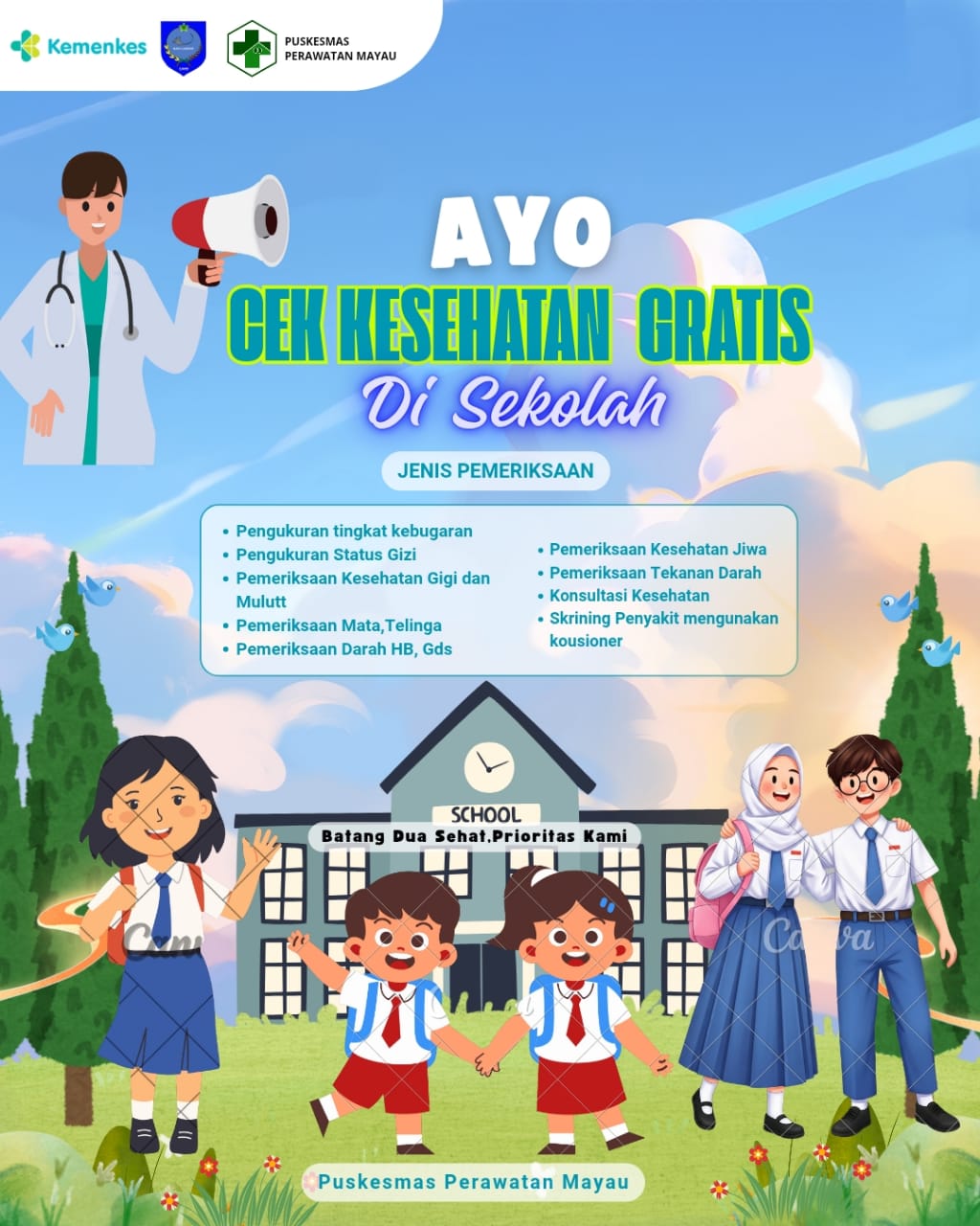 Cek Kesehatan Gratis di Puskesmas Mayau